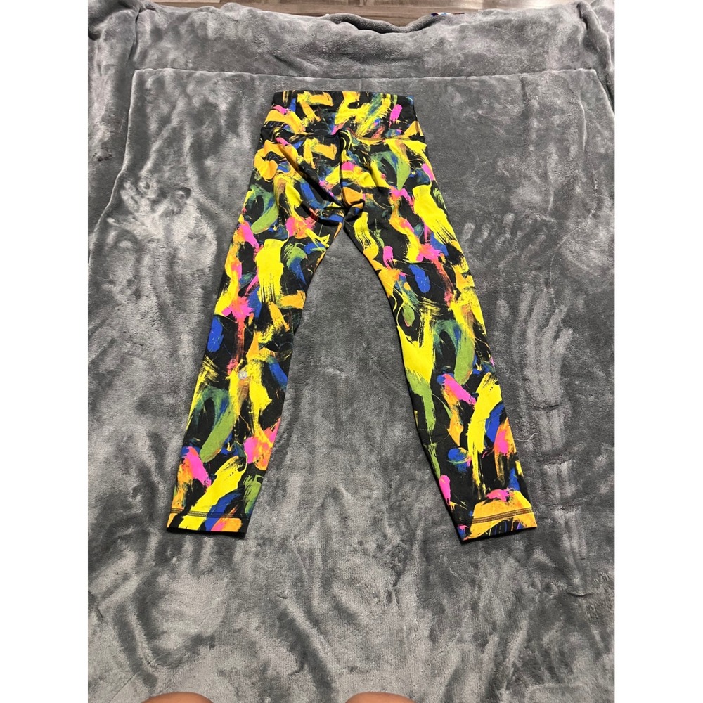 Lululemon Wunder Under High Rise Tights Abstract Paint Stroke Multi Legging